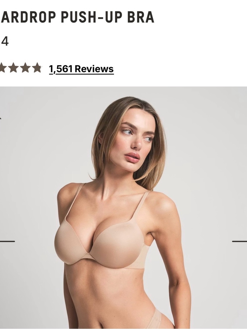 SKIMS TEARDROP PUSH-UP BRA